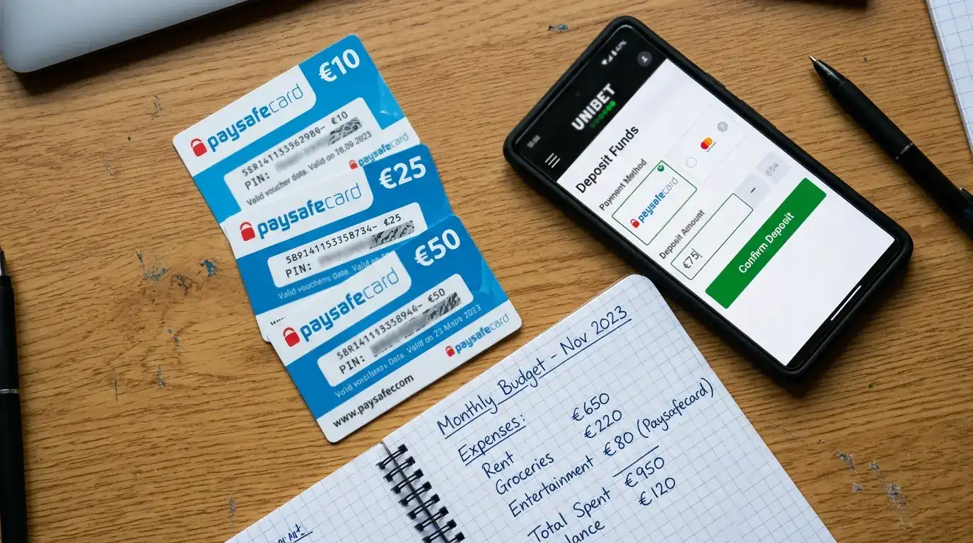 Innskuddsgrenser og saldotak for Paysafecard-betting